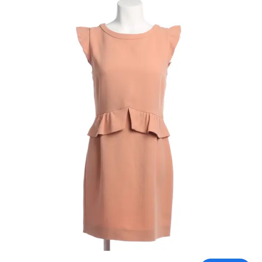 Sandro Blush Pink Ruffle Mini Dress